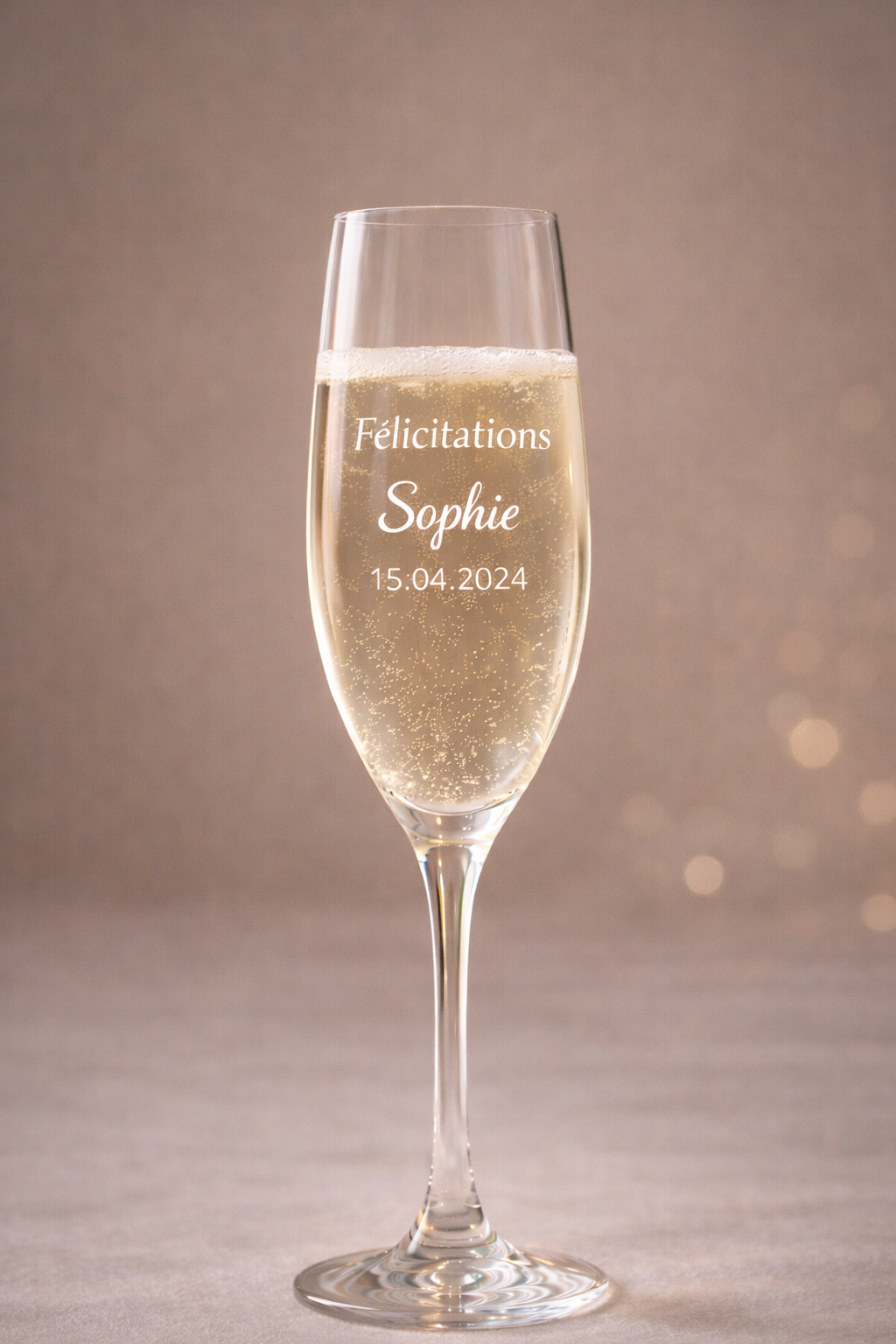 Flûte à champagne personnalisée – Moment spécial